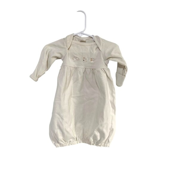 Girls Infant Baby Size 0 9 Months Pull Over Sleeper Sleep Sack Long Sleeve Off W - Picture 1 of 3